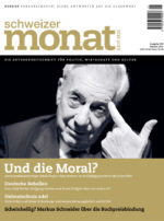 Cover der Ausgabe: Und die Moral?