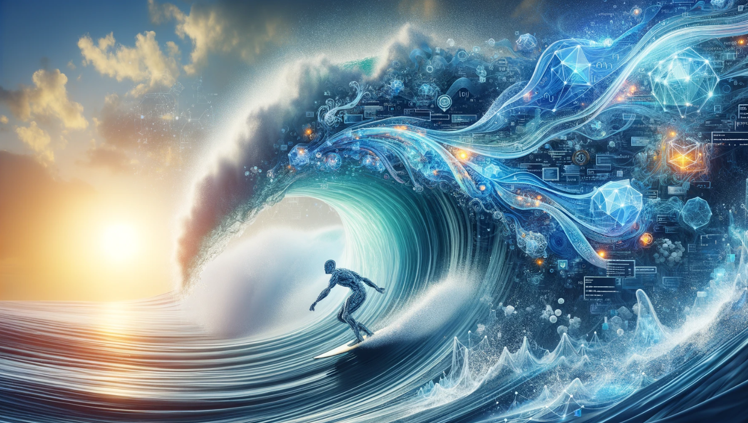 Künstliche Intelligenz ist eine Welle, die wir mit der  Begeisterung eines  Surfers angehen sollten